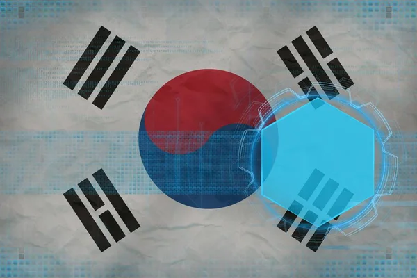Republika Korei (Korea Południowa) cyfrowe makiety. Nowoczesne wzornictwo. — Zdjęcie stockowe