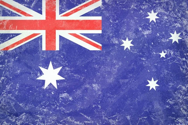 Grunge Australien Flagge Textur auf Spanplatten — Stockfoto