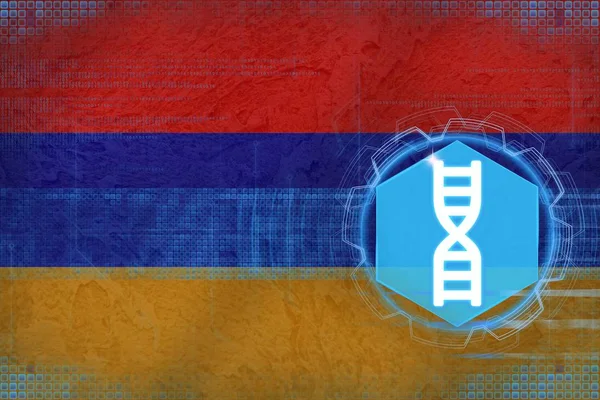 Armenië gene engineering. DNA concept. — Stockfoto