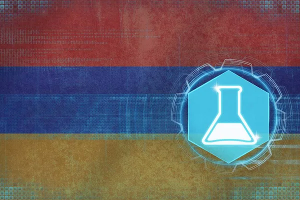 Armenia chemistry. Chemical production concept.