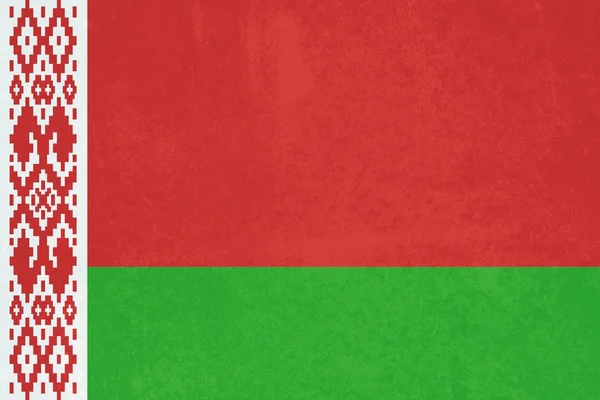 Bandeira da Bielorrússia velha em pedra — Fotografia de Stock