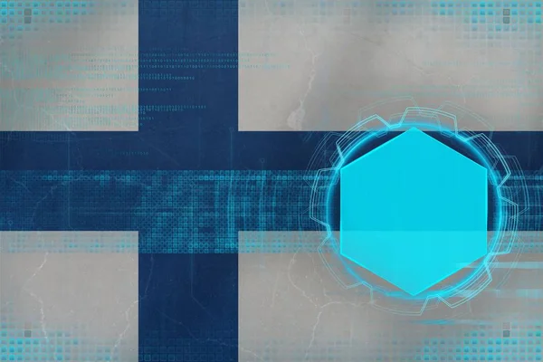Finland digital mockup. Electronic design concept.