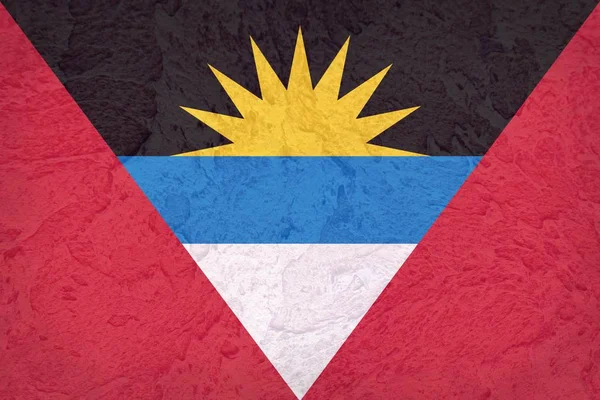 Vintage Antigua and Barbuda flag background — Stock Photo, Image