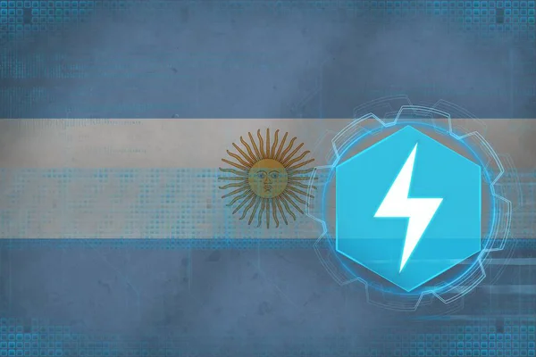 Аргентина енергетика. Електрична енергія концепції. — стокове фото