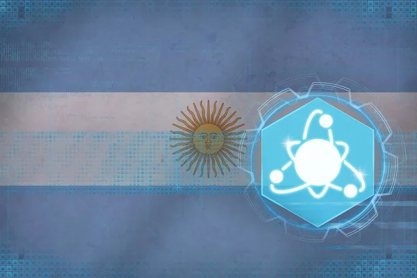Αργεντινή πυρηνικής ενέργειας. Έννοια της πυρηνικής ενέργειας. — Φωτογραφία Αρχείου