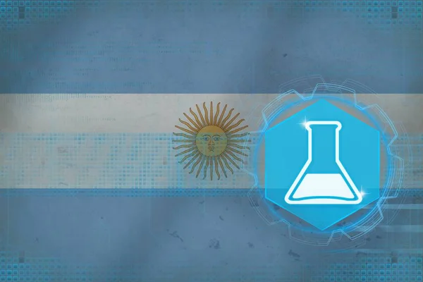 Argentína kémia. Vegyipar koncepció. — Stock Fotó