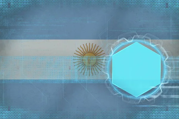 Argentina digital mockup. Modern frame concept. — Stock Photo, Image