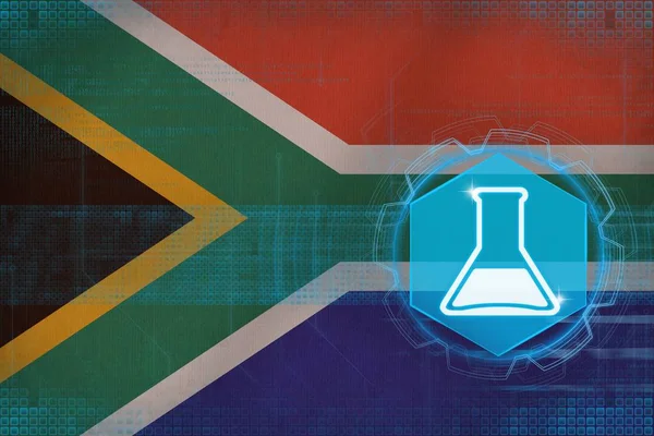 South Africa chemistry. Chemical production concept.