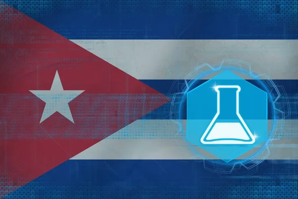 Cuba chemistry. Chemical production concept.