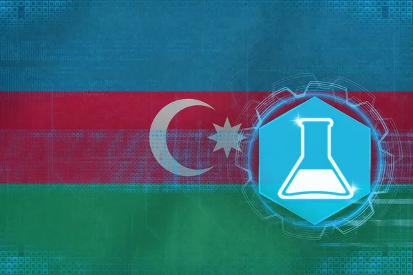 Azerbaijan chemistry. Chemical production concept.