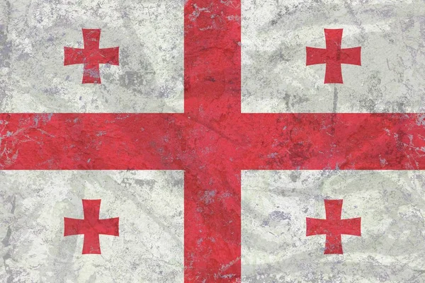 Geórgia bandeira do vintage — Fotografia de Stock