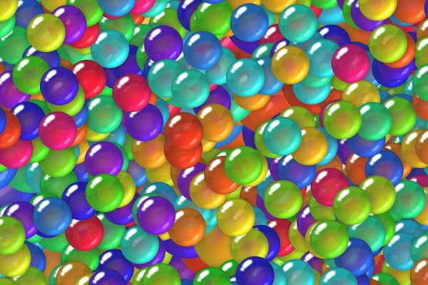Escamas rojas coloridas, burbujas y patrón de chapado de bolas — Foto de Stock