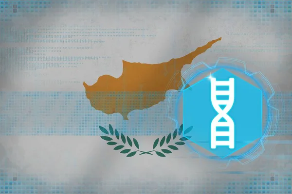 Cyprus gene engineering. DNA concept. — Stockfoto