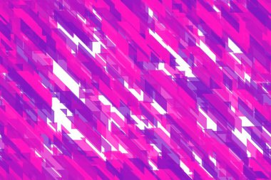 Kesintisiz renkli pembe çapraz çizgiler, üçgenler ve çapraz blok tasarım döşeme