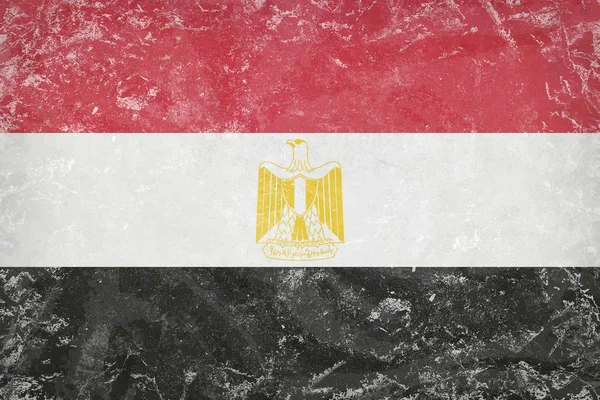 Bandera de Egipto Shabby — Foto de Stock