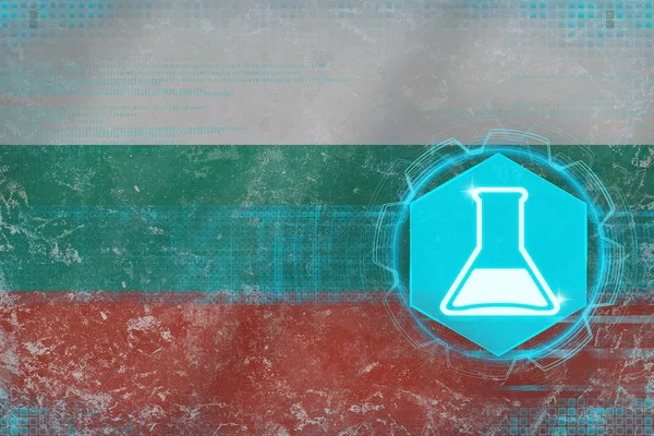 Bulgaria chemistry. Chemical production concept.