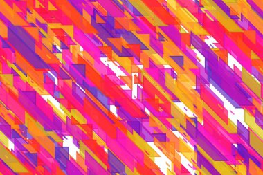 Sorunsuz soyut turuncu üçgenler, çapraz bloklar ve çapraz çizgiler kutlama desen