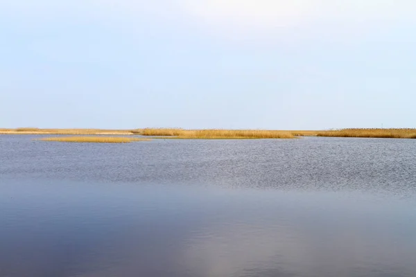 Kleiner See unter schönem Himmel am See in Steppenlandschaft — Stockfoto