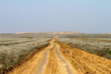 Kum bahar bozkır yol