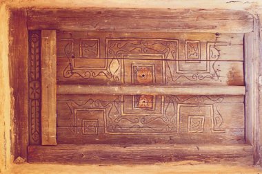 Soyut eski Moğol kapı doku