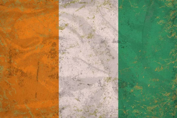 Cote d Ivoire flag texture — Stockfoto