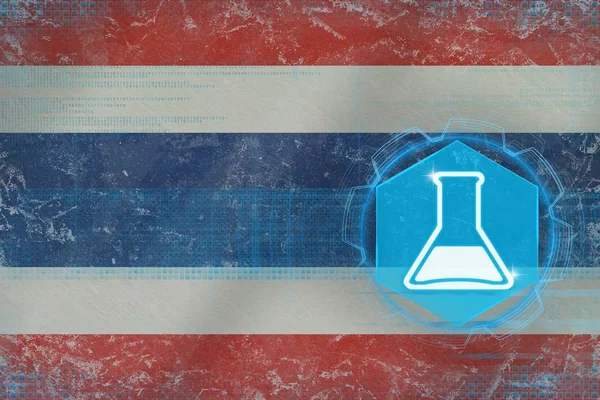 Thailand chemistry. Chemical production concept.