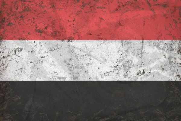 Stilisiertes Bild - Hintergrund der Yemen-Flagge — Stockfoto