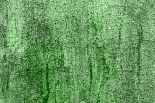 Zelená špinavá štuka s poškozenou texturou barvy - roztomilé abstraktní fotografie pozadí — Stock fotografie