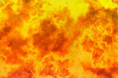 Mistik alevli vahşi ateş soyut arkaplan veya doku - ateş 3d illüstrasyon