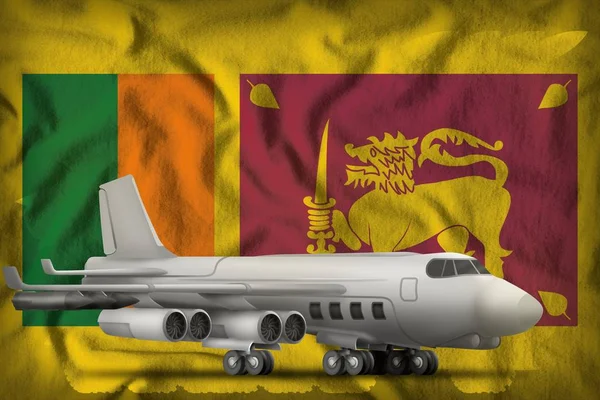 Sri Lanka eyaleti bayraklarındaki bombacı. 3d Görüntü — Stok fotoğraf