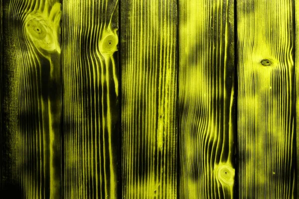 Gelb gebürstet und Enkaustik zerkratzt kreative Holz Tür Textur - schöne abstrakte Foto Hintergrund — Stockfoto
