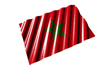 Şirin bayrak 3D görüntü