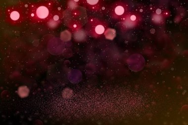 Güzel, soyut arka plan pırıltılı ışıklar, düşen kar taneleri, dağılmış bokeh sineği, içeriğiniz için boş boşluğu olan tatil modeli dokusu.