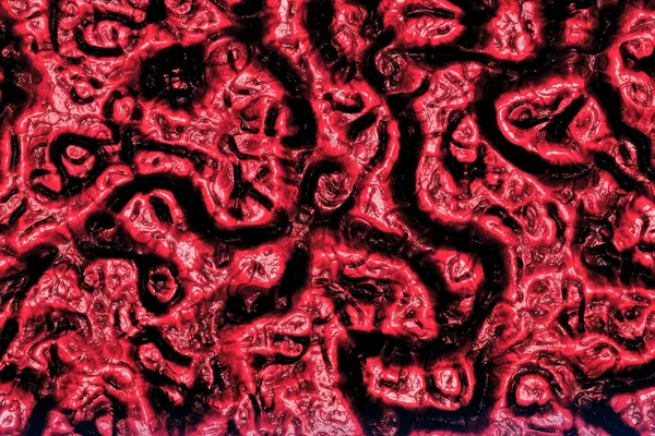 Kreatywne Słodkie Czerwony Organiczne Consternation Powierzchnia Cyfrowo Rysowane Tekstury Halloween — Zdjęcie stockowe