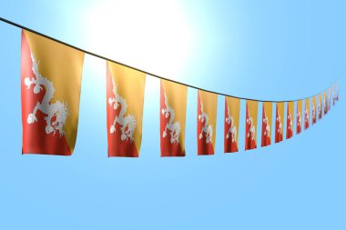 Güzel bağımsızlık günü bayrağı 3D illüstrasyon