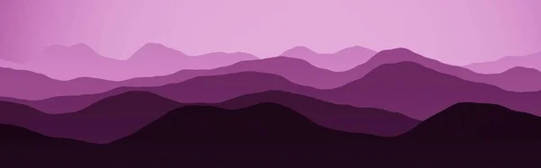 Design Pink Panorama Mountains Ridges Haze Digital Graphics Background Texture — Stock Photo, Image