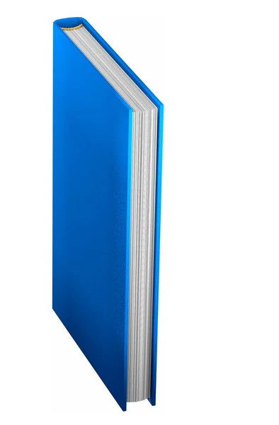 Ilustrace Objektu Velmi Detailní Modrá Kniha Která Uzavřena Znalostní Koncept — Stock fotografie
