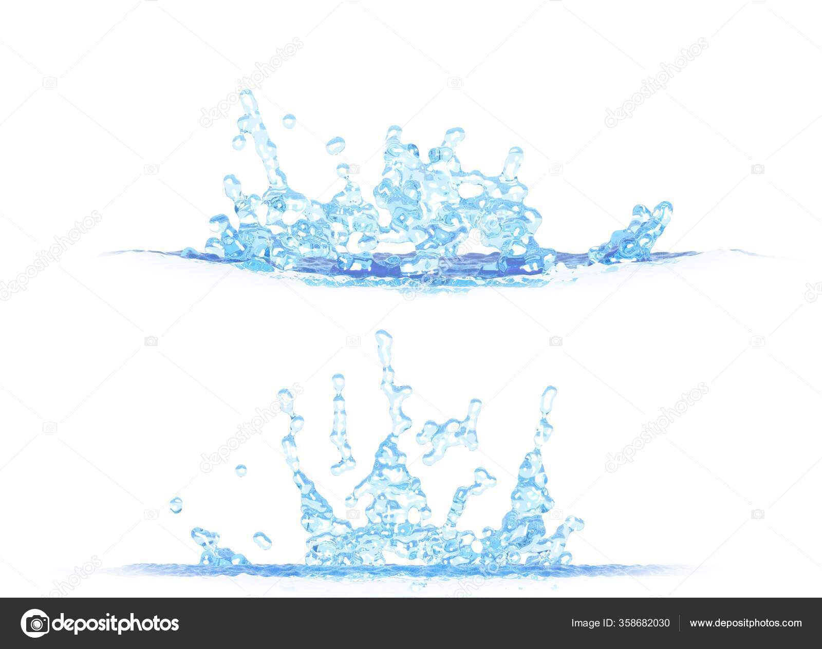 Download Side Views Beautiful Water Splash Illustration Mockup Isolated White Creative Stock Photo Image By C Anton Medvedev 358682030