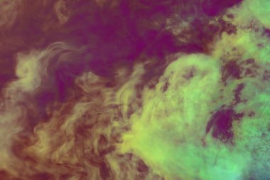 Hoş yoğun duman bulutları renkli arkaplan ya da doku - dumanın 3d gösterimi