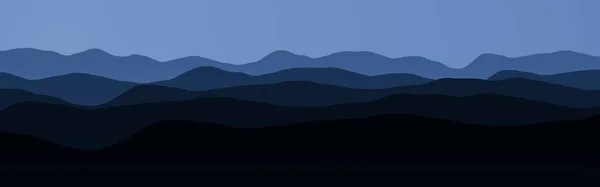 Artystyczne Góry Grzbiety Czasie Gdy Każdy Śpi Cyfrowo Narysowane Tło — Zdjęcie stockowe