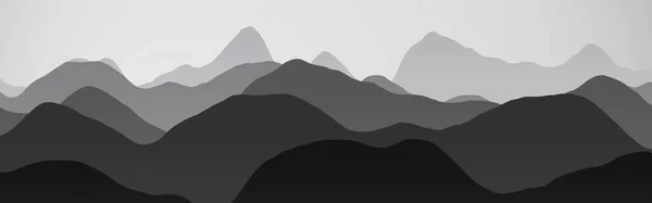 Dağların Yaratıcı Geniş Açısı Sisli Dijital Grafik Dokusu Çiziminde Çıkıntılar — Stok fotoğraf