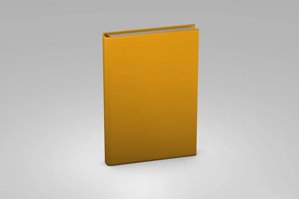 Иллюстрация Объекта Подробная Золотая Закрытая Книга Концепция Колледжа Выделена Изолированным — стоковое фото