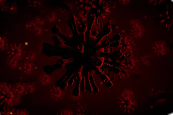 Antecedentes Con Coronavirus 2019 Ncov Idea Epidemia Ilustración Médica —  Fotos de Stock