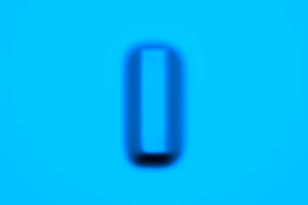 Синий Воск Пластиковый Алфавит Буква Изолированы Светло Голубом Фоне Иллюстрация — стоковое фото
