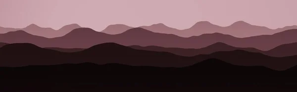 Дизайн Красных Гор Пики Ночное Время Цифровой Рисунок Фона Текстуры — стоковое фото