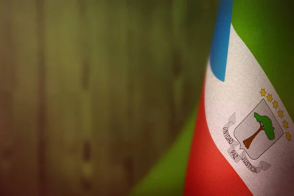 Egyenlítői Guinea Lógó Zászló Tiszteletére Veteránok Napja Vagy Emléknapja Zöld — Stock Fotó
