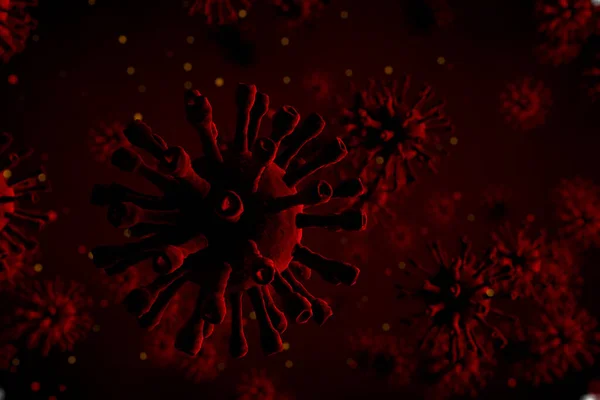 Háttér Koronavírus Vagy 2019 Ncov Pandémia Ötlet Orvosi Illusztráció — Stock Fotó