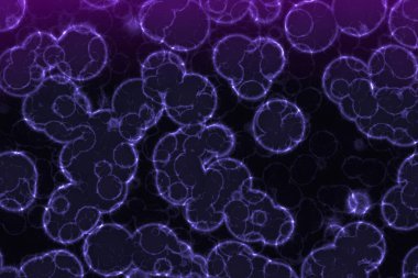 Modern mavi gölgeli organik grungy dijital olarak çizilmiş doku veya arkaplan illüstrasyonu