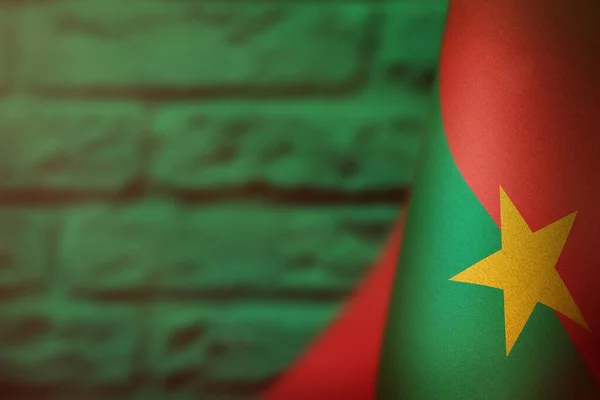 Bandera Colgante Burkina Faso Para Honor Del Día Los Veteranos — Foto de Stock