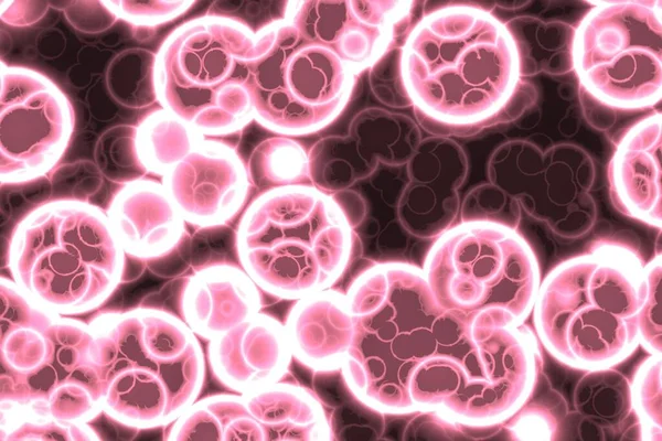 Fantastiska Konstnärliga Hel Del Biologiska Levande Celler Digital Grafik Bakgrund — Stockfoto